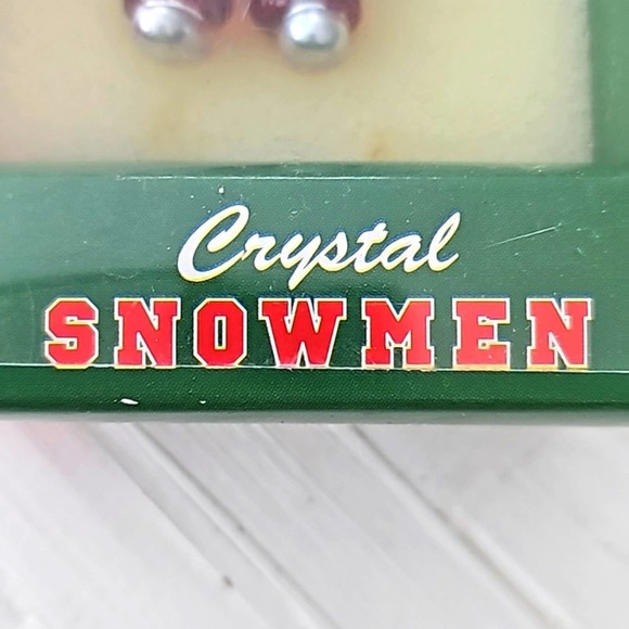 NFL Scottish Christmas New England Patriots Crystal Snowman Hand-Crafted 2.75" T - Picture 3 of 6